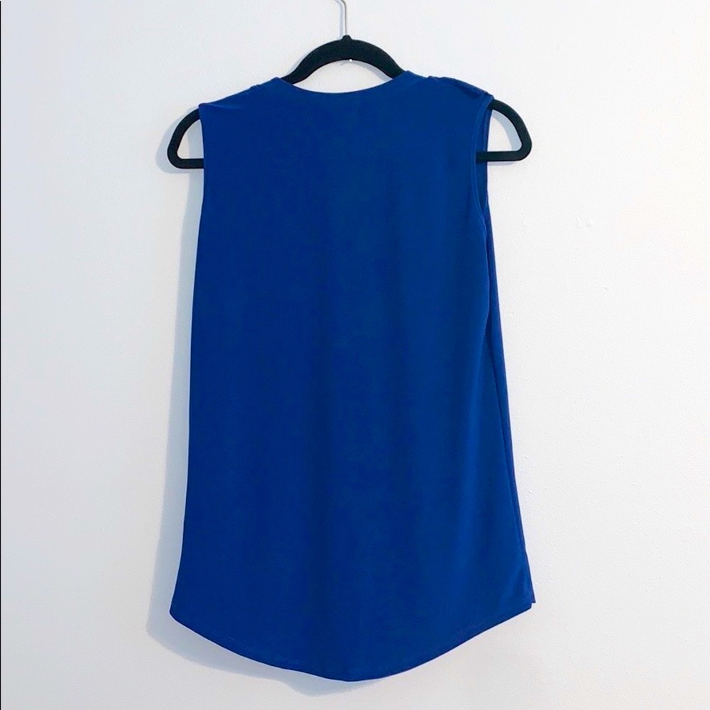 Blue Ruffle Tank - Picture 2 of 4